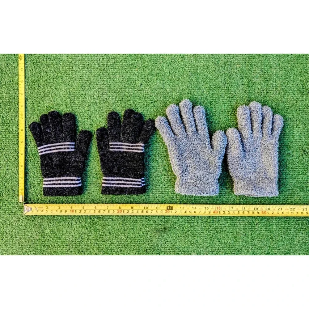 Children's Size Large 8-14yrs Soft Warm Fleece Polyester 2-Glove Paired Set New